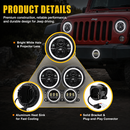 Detail Shots of LED Headlights