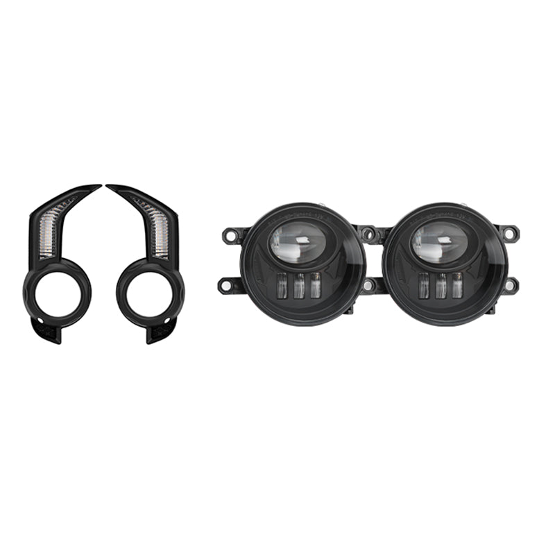 Kit de bisel de luz antiniebla secuencial LED con lámpara antiniebla para Toyota 4Runner 2014-2024