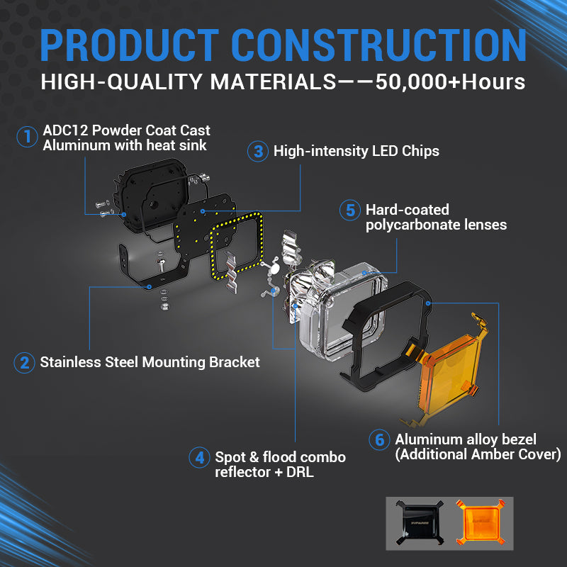 High-Quality-LED-Light-Pods-White-Amber-Dual-Mode-for-Jeep-Wrangler-JL/JT