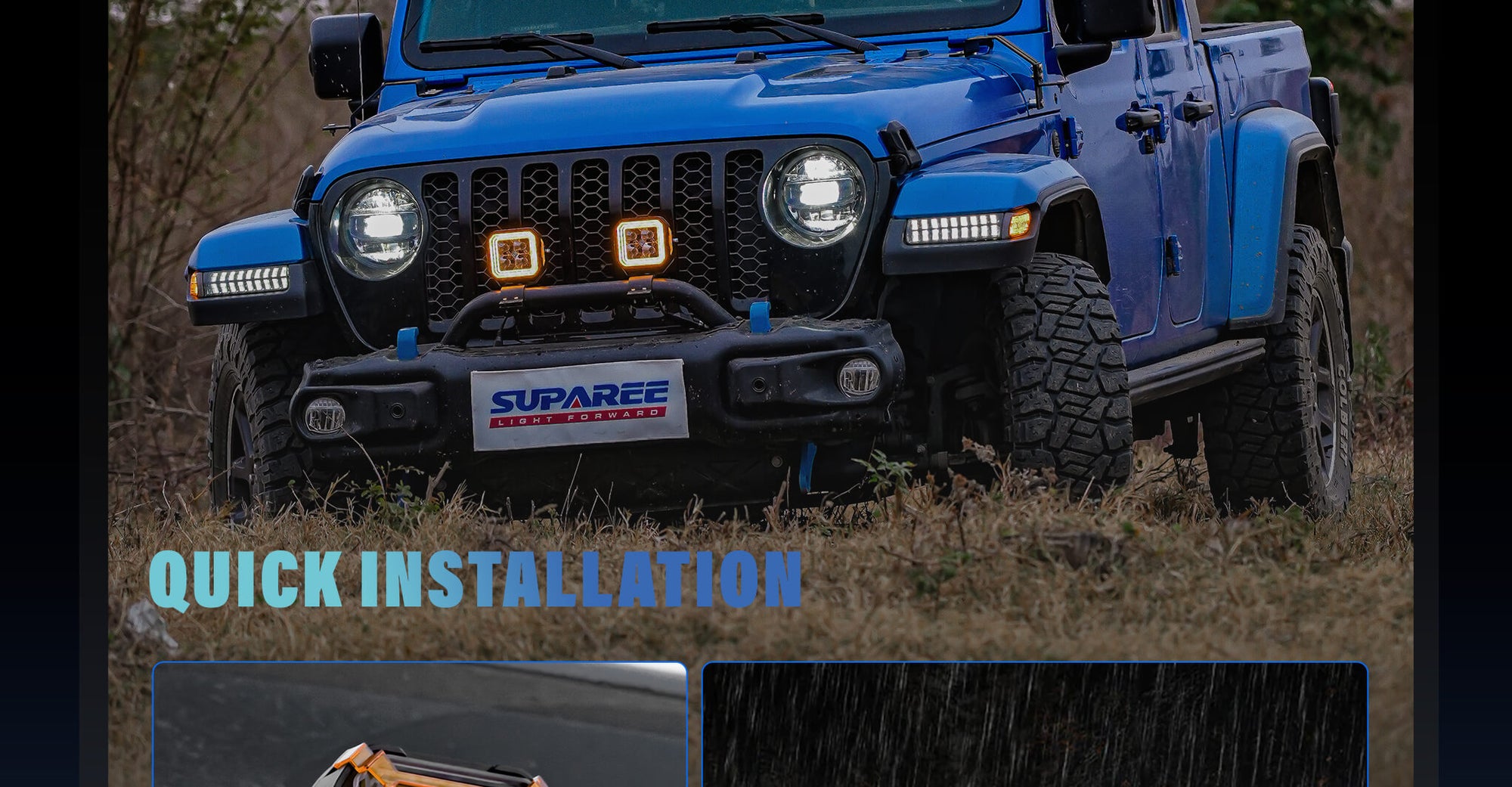 5-Inch Dual-Mode A-Pillar Ditch LED Pod Lights for Jeep banner image