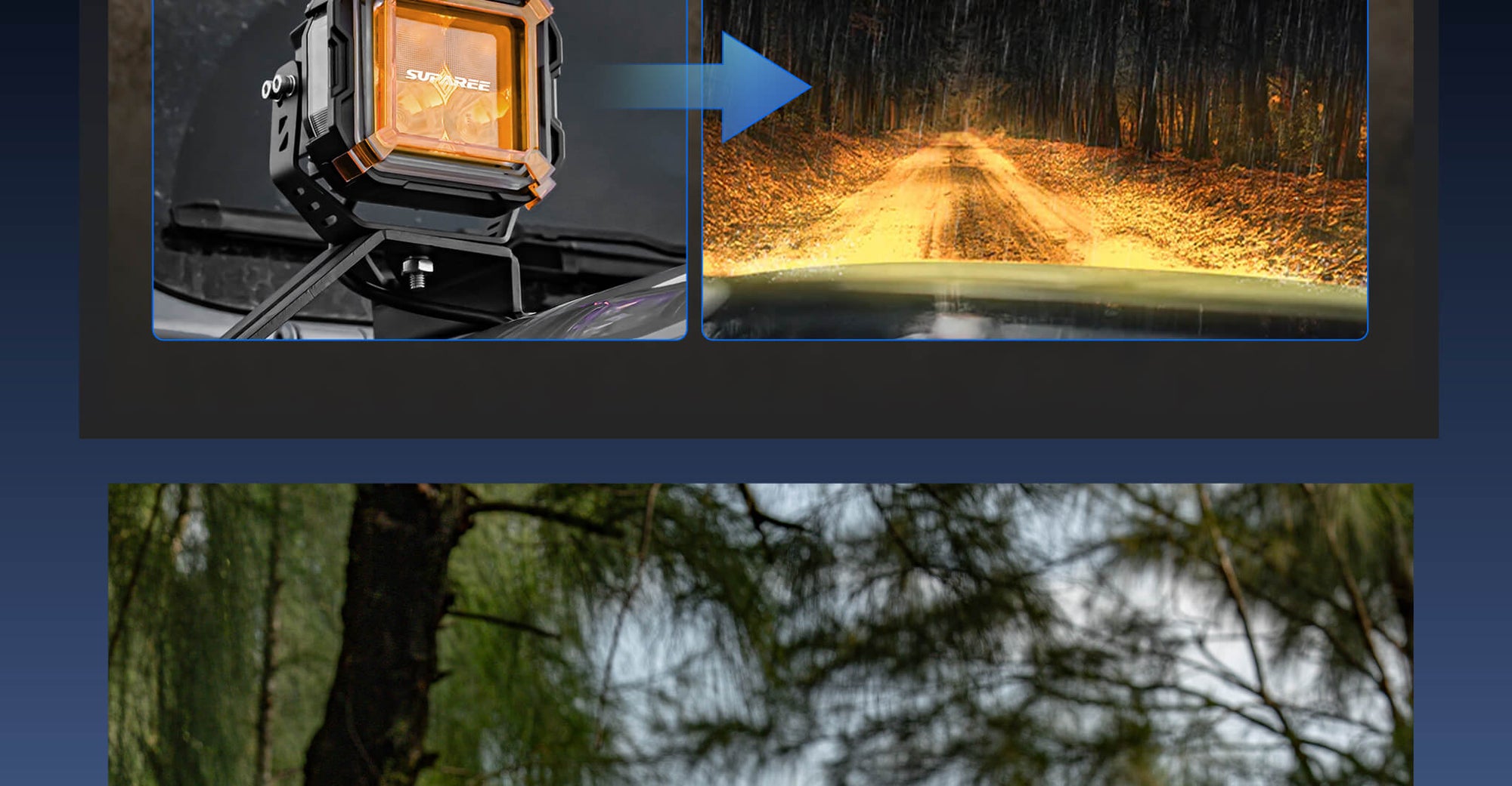 5-Inch Dual-Mode A-Pillar Ditch LED Pod Lights for Jeep banner image