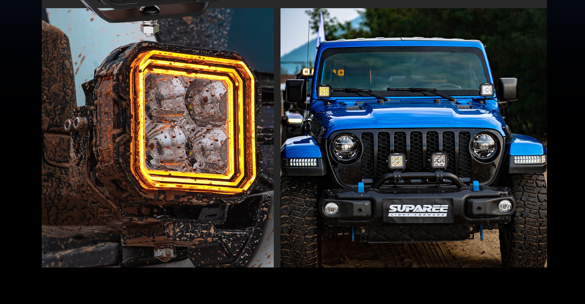 5-Inch Dual-Mode A-Pillar Ditch LED Pod Lights for Jeep banner image