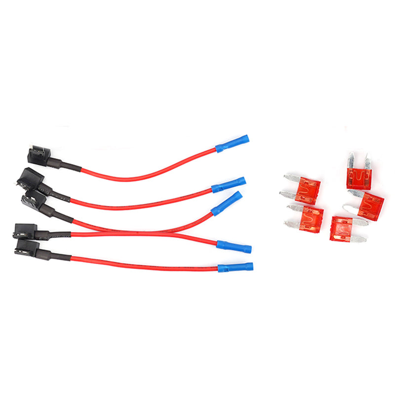 5pcs Mini Blade Fuse Holder Add-A-Circuit Fuse TAP Adapter w/ 5