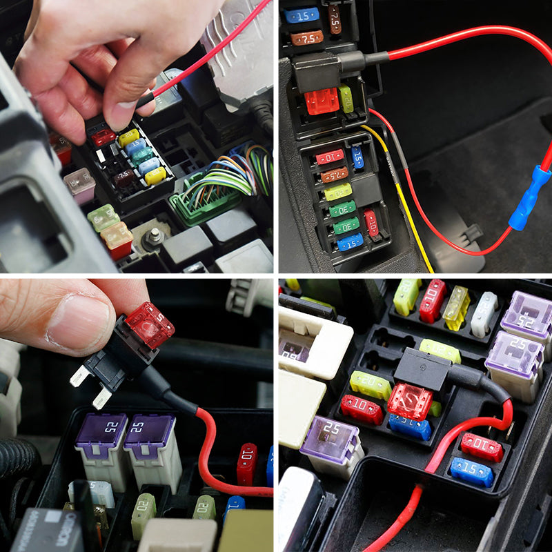 thumbnail image 2 of 130-Piece Fuse Tap Adapter Kit – 12V 15A/20A – Mini ATM/APM Blade Fuses – Add-a-Circuit 2 of 6