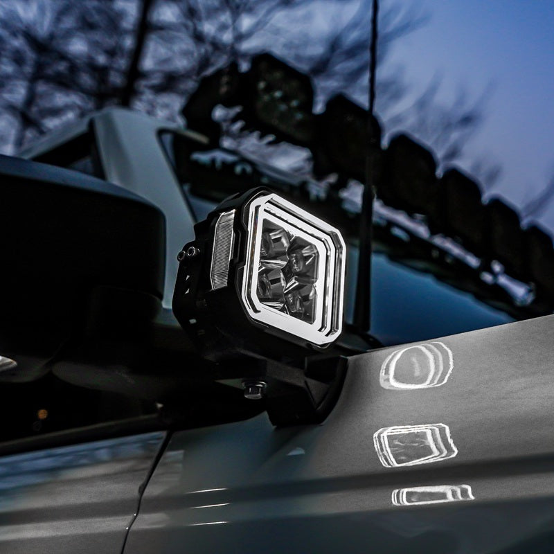 5-inch dual-mode A-pillar ditch LED pod lights for Jeep Wrangler JL JT JK