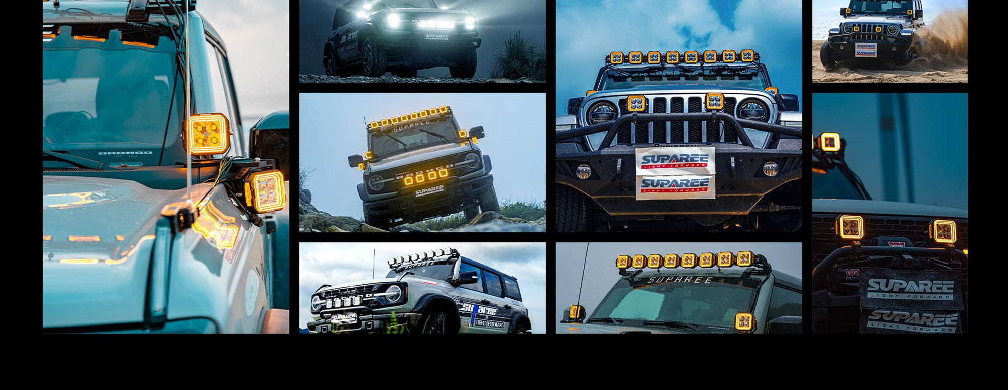 Ford Bronco A Pillar Ditch LED Pod Lights 5 Inch banner image