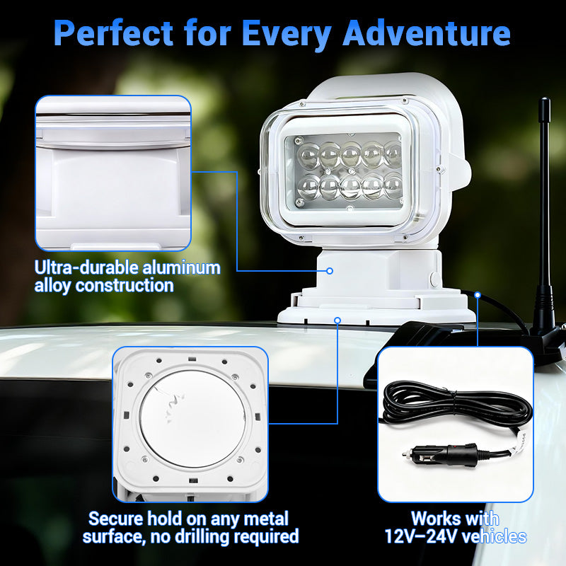 Remote Control Spotlight for Truck High-Intensity Spot Beam LED Light