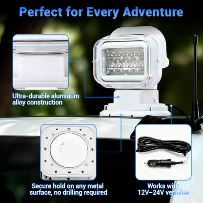 Remote Control Spotlight for Truck High-Intensity Spot Beam LED Light