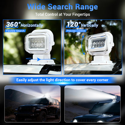 Remote Control Spotlight for Truck High-Intensity Spot Beam LED Light