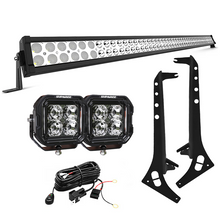 52" Jeep Light Bar with Pod Lights & Brackets for 2018+ Wrangler JL/JLU & Gladiator | Prevail Series