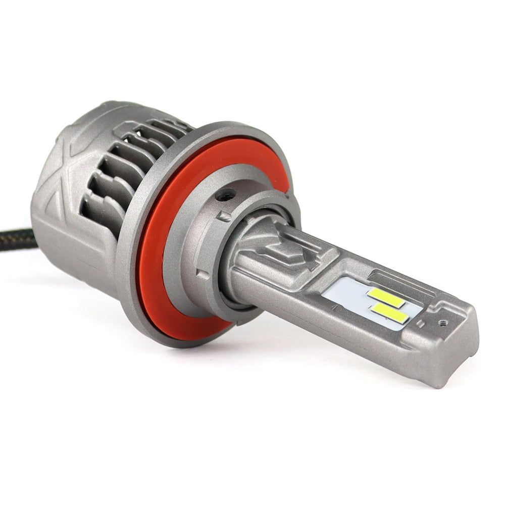 SP Pro Series 130W H13 13000LM 6000K LED Headlight Bulb with dual LED chips and heat sink design. Ideal for enhanced night driving visibility.