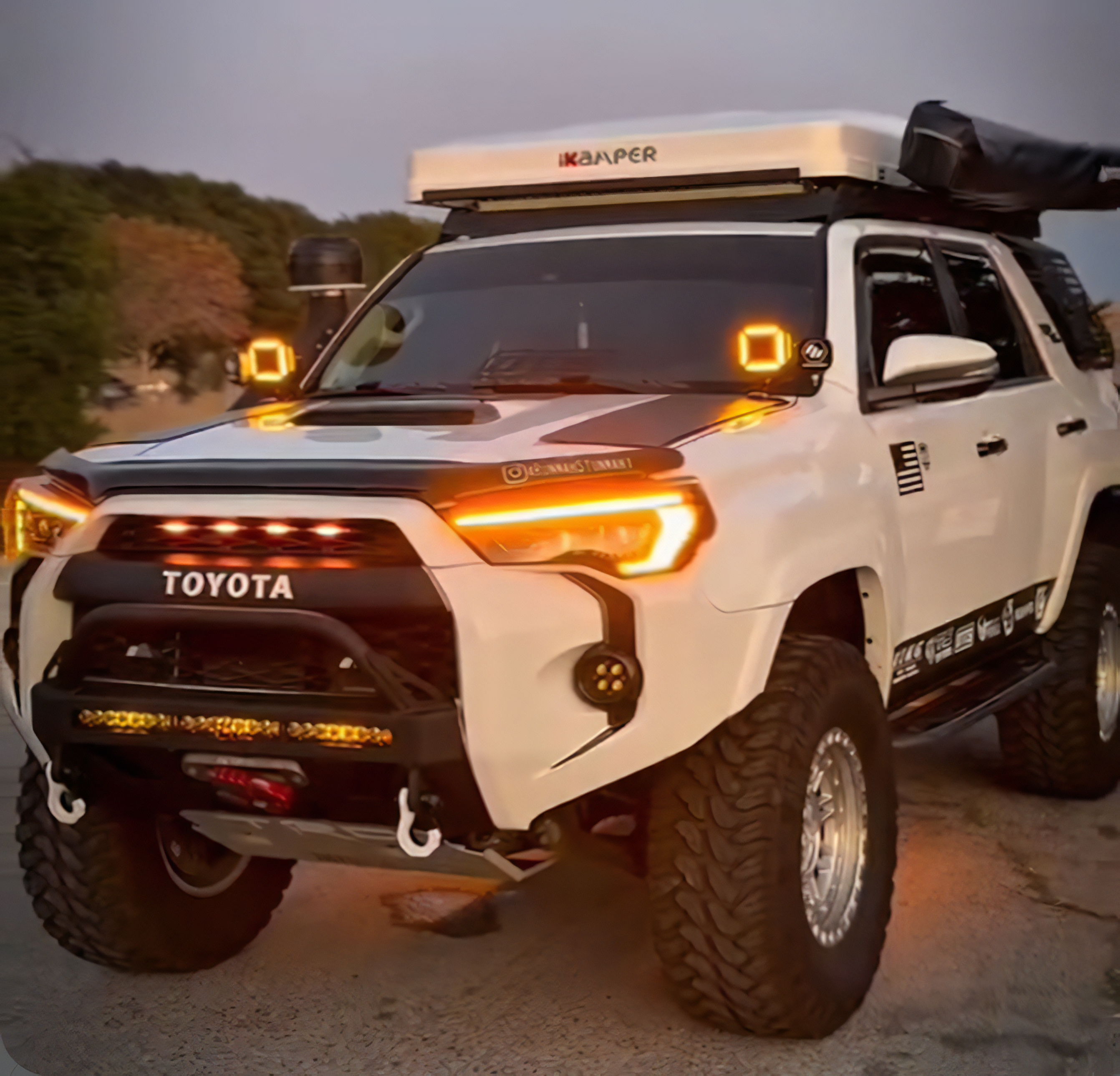 5 Inch A Pillar Ditch LED Pod Lights for 2010-2024 Toyota 4Runner