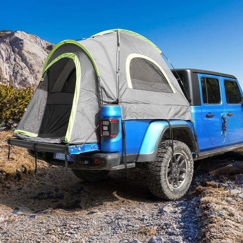Waterproof 210D Gray Green Truck Bed Tent for Jeep Gladiator JT