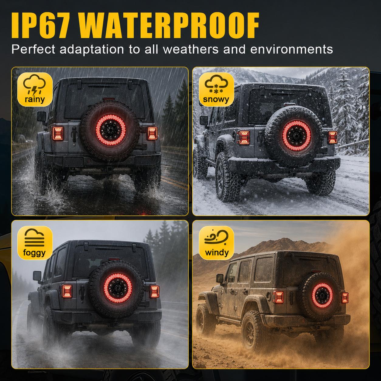 brake light for jeep spare tire