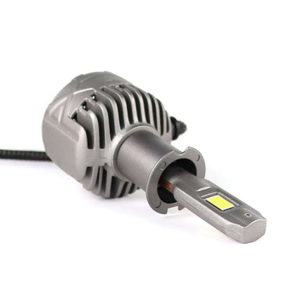 130W H3 13000LM 6000K LED Headlight Bulb from SP Pro Series with aluminum heat sink, ideal for enhanced vehicle lighting performance.