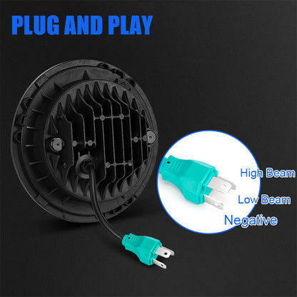 Nueva versión de faro proyector LED de 7 "+ luces de paso de 4,5" para Harley Davidson