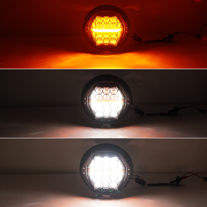 Showcase Harley Honeycomb Headlight Lights