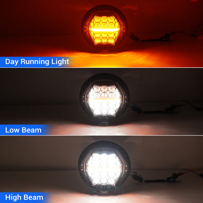 Showcase Harley Honeycomb Headlight Lights