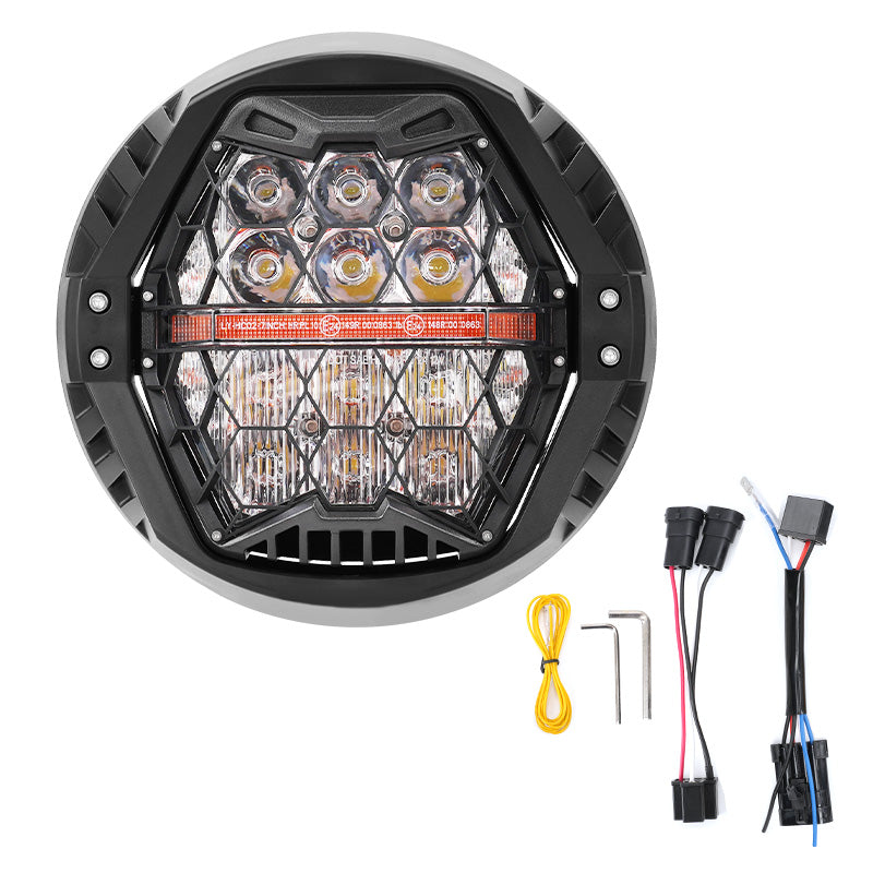 Set of Harley headlamps