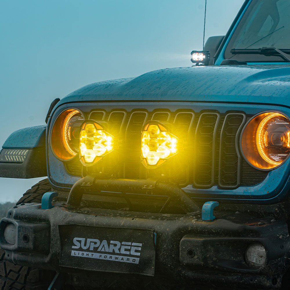 7" LED Pod Lights for Off-Road – 217° Ultra-Wide Beam 2030ft Range