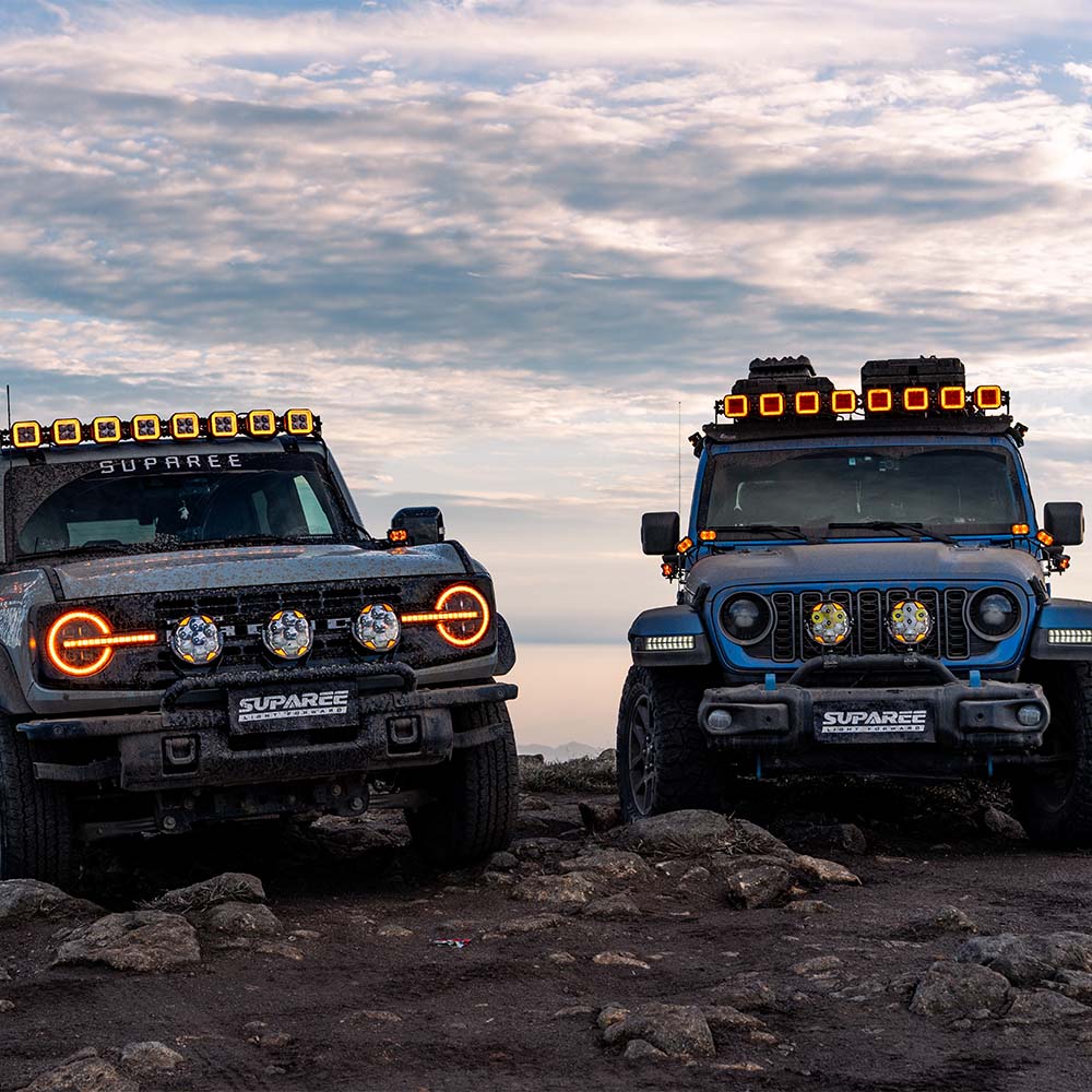 7" LED Pod Lights for Off-Road – 217° Ultra-Wide Beam 2030ft Range