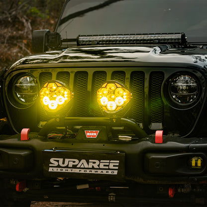 7" LED Pod Lights for Off-Road – 217° Ultra-Wide Beam 2030ft Range