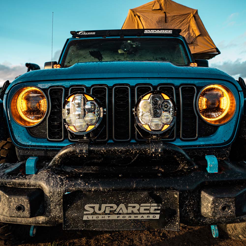 7" LED Pod Lights for Off-Road – 217° Ultra-Wide Beam 2030ft Range