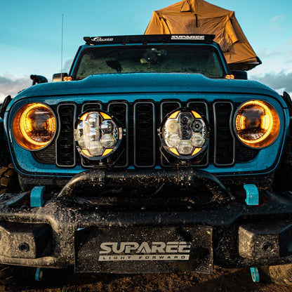 7" LED Pod Lights for Off-Road – 217° Ultra-Wide Beam 2030ft Range