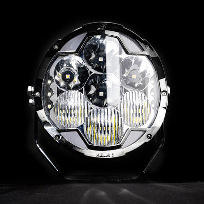 Helm 7" LED Pod Lights for Off-Road – 217° Ultra-Wide Beam 2030ft Range