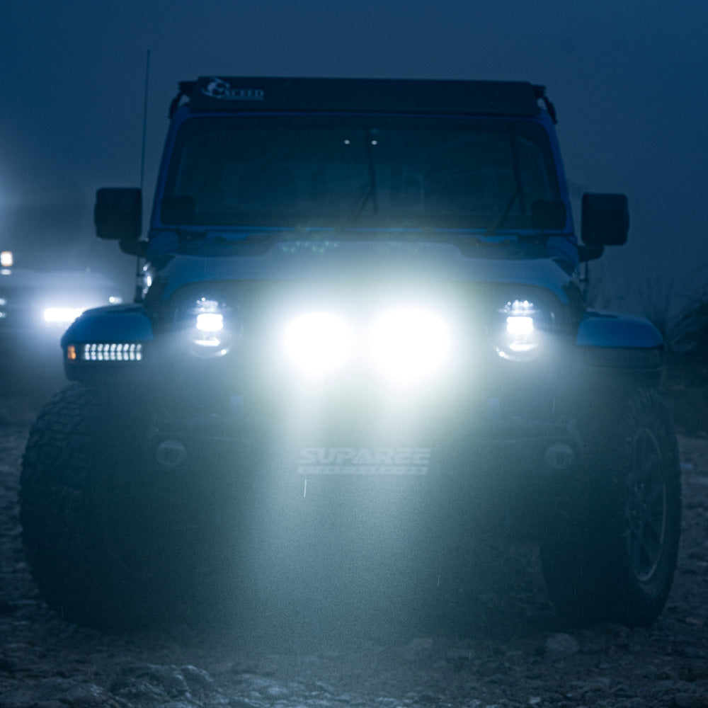 HELM 7″ Off-Road LED Pod Lights with 217° Ultra-Wide Beam & 2030ft Reach