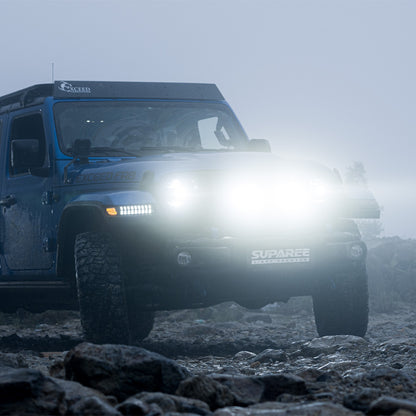 high performance 7 inch LED lighting pods with 13346 lumens and long distance beam