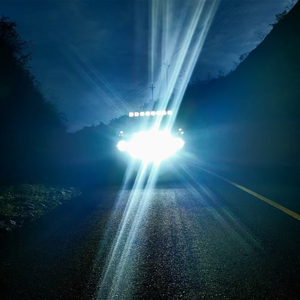 Helm 7" LED Pod Lights for Off-Road – 217° Ultra-Wide Beam 2030ft Range