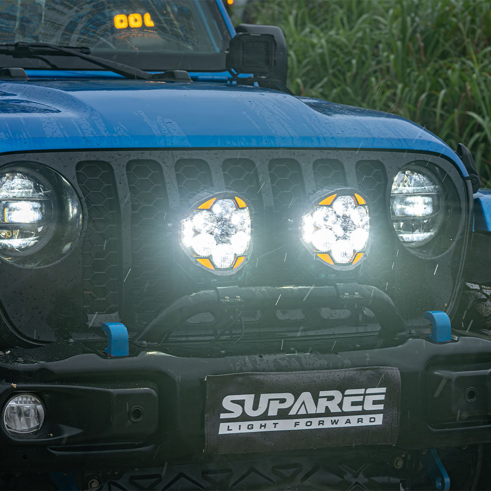 7" LED Pod Lights for Off-Road – 217° Ultra-Wide Beam 2030ft Range