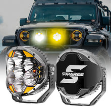 HELM 7 inch off road LED pod lights with 217 degree wide beam and 2030ft long range