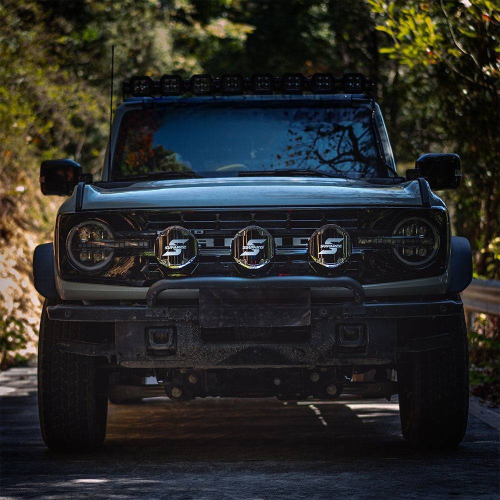 217 degree ultra wide beam off road lighting pods for trail and overland driving