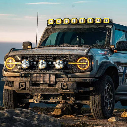 high performance 7 inch LED lighting pods with 13346 lumens and long distance beam