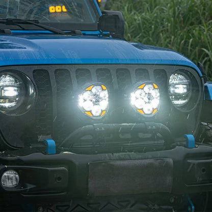 HELM 7 inch off road LED pod lights with 217 degree wide beam and 2030ft long range