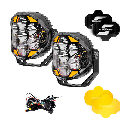 7" LED Pod Lights for Off-Road – 217° Ultra-Wide Beam 2030ft Range