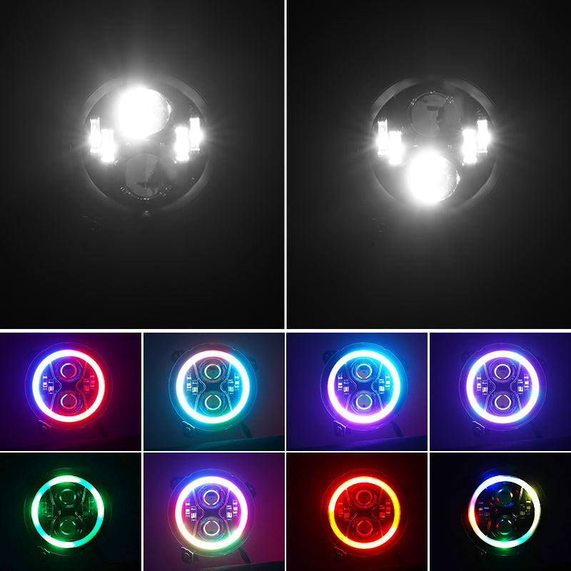 Jeep Wrangler 9 Inch RGB Headlights & Fog Lights