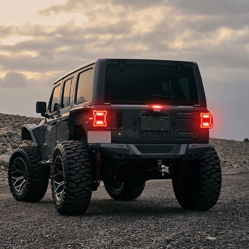 JL Mega Bundle - 9 Inch LED Halo Headlights with Turn Signals, Fogs, Tail Lights, Brake Lights For Jeep Wrangler JL