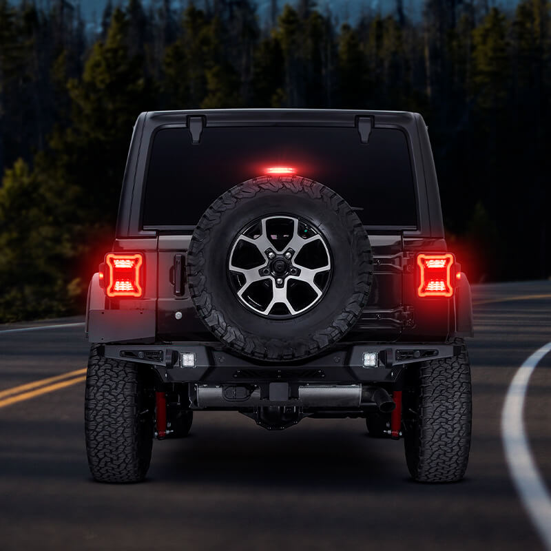 JL Mega Bundle - 9 Inch LED Halo Headlights with Turn Signals, Fogs, Tail Lights, Brake Lights For Jeep Wrangler JL