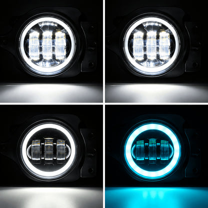 Multi-Function 9" RGBW LED Headlights & Fog Lights for 2018–2026 Wrangler JL/JLU & 2020–2026 Gladiator JT