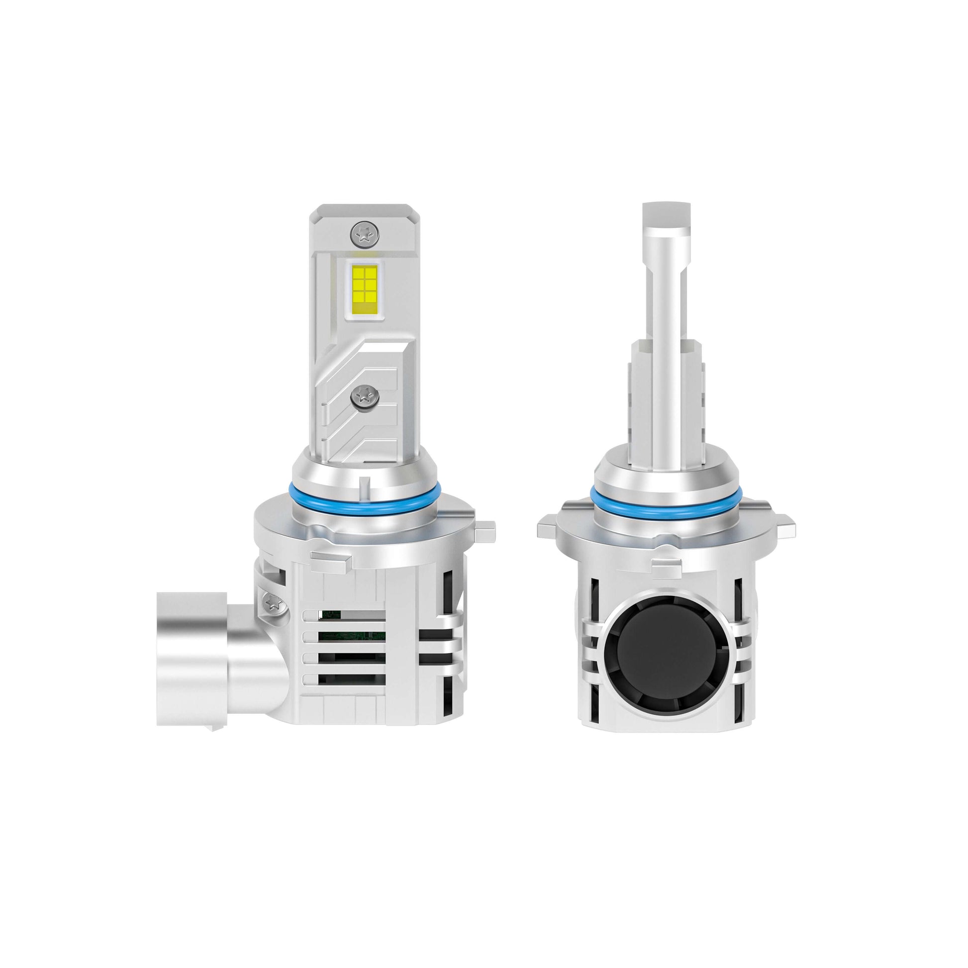 SP Air Series 60W 9005 7000LM 6000K LED Headlight Bulbs with dual-view design for enhanced brightness and efficient cooling system.