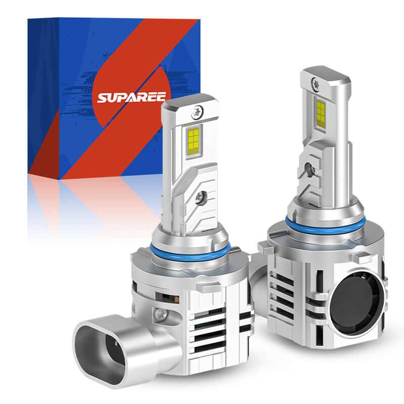 SP Air Series 60W 9005 7000LM 6000K LED Headlight Bulbs with dual LED chips and aluminum housing, ideal for high-performance vehicle lighting upgrades.