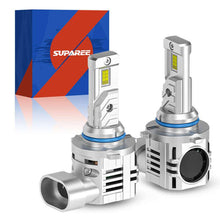 SP Air Series 60W 9006 7000LM 6000K LED Headlight Bulbs with dual bulb design and cooling fins, ideal for vehicle lighting upgrades.