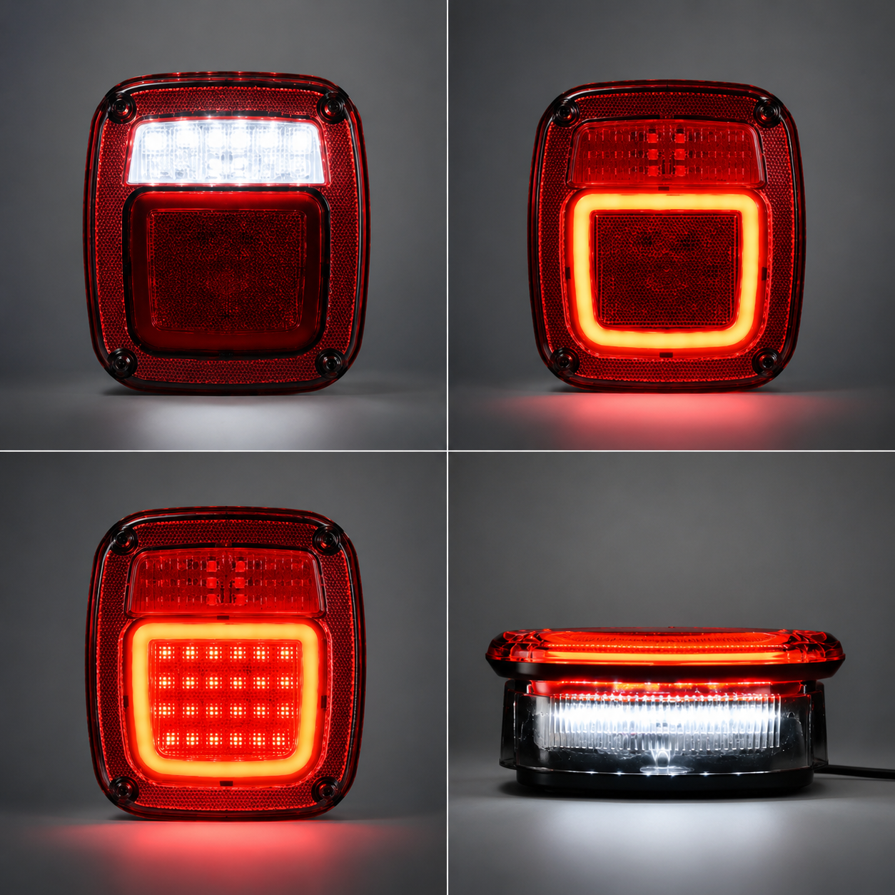 Jeep Wrangler LED Tail Light Assembly for 1979-2006 TJ YJ CJ