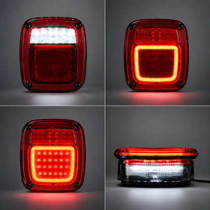Jeep Wrangler LED Tail Light Assembly for 1979-2006 TJ YJ CJ