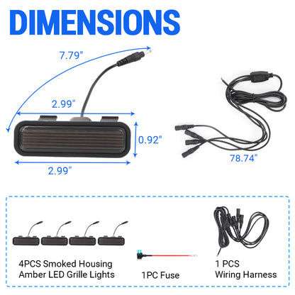 Tacoma Limited grille light wiring harness and fuse adapter
