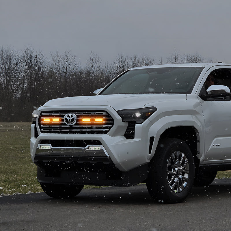 Smoked LED grille lights for fourth generation Tacoma Limited