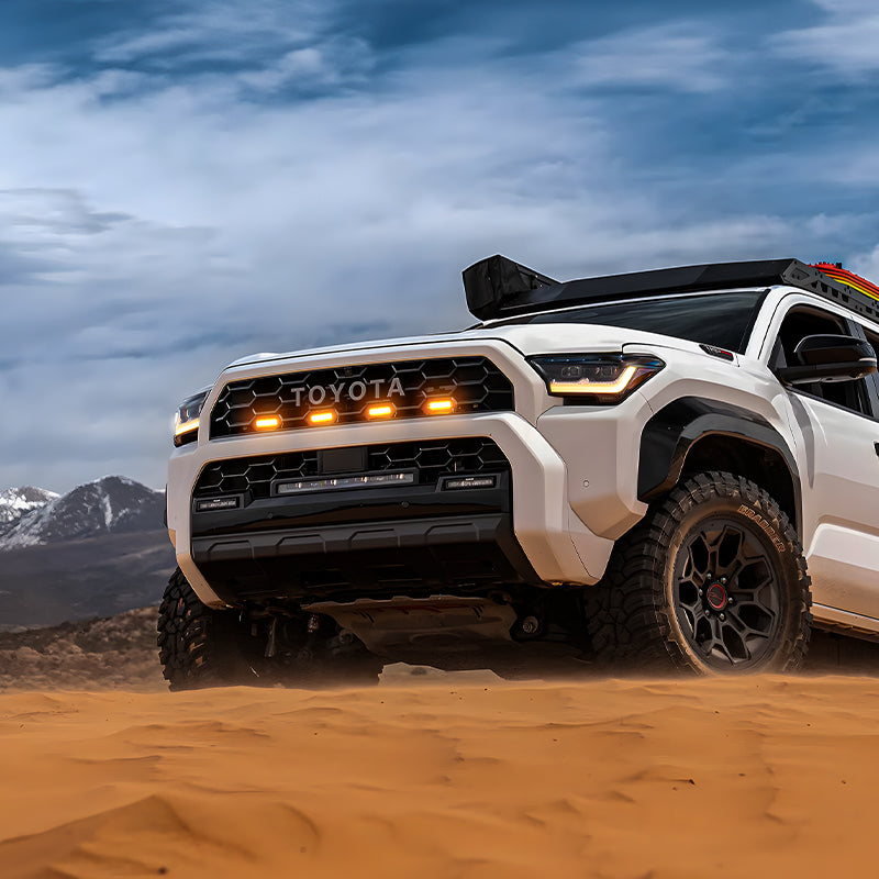 Raptor-Style Amber LED Grille Lights for 2025–2026 Toyota 4Runner TRD Pro / TRD Sport / TRD Off-Road